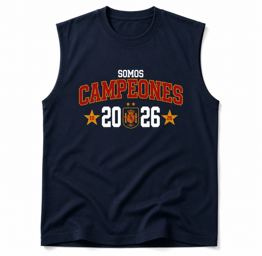 camiseta sin manga SOMOS CAMPEONES