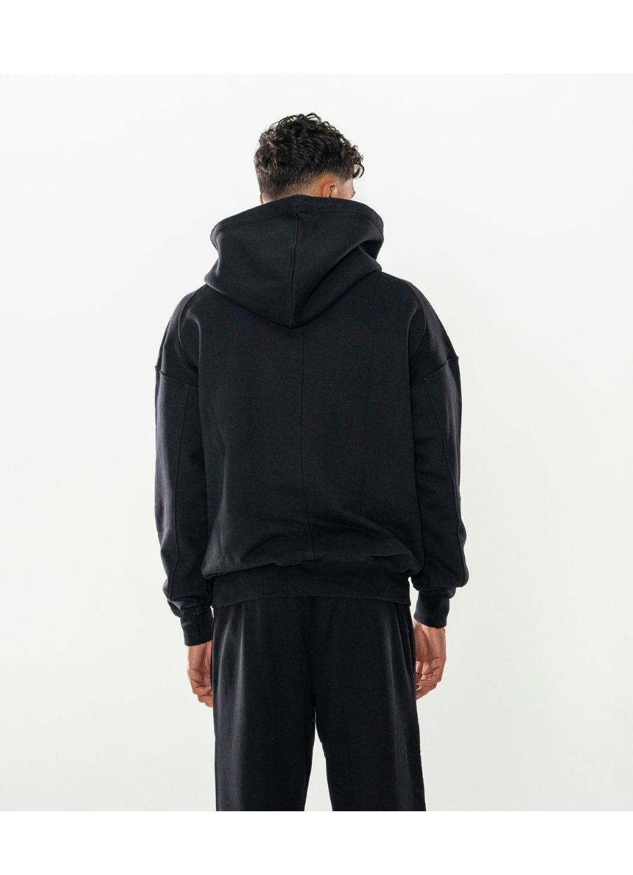 Sudadera Zip Hoodie 600 GSM “Cartelu” Black Edition