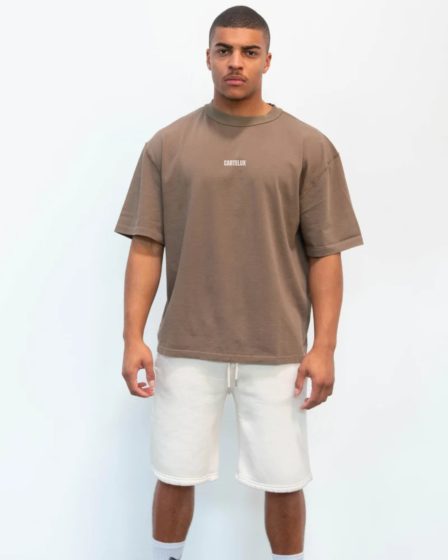 CAMISETA MARRÓN PIEDRA OVERSIZE