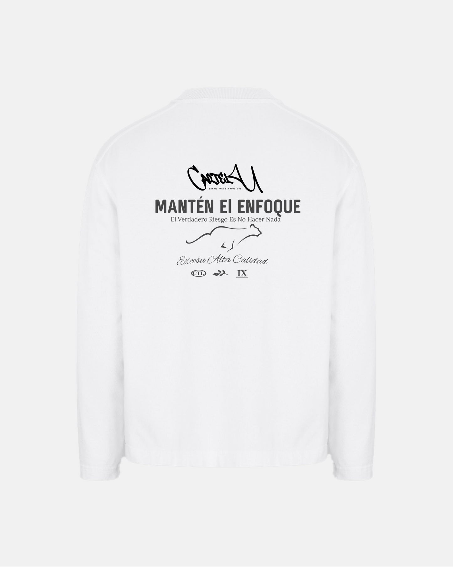 Jersey Oversize Cartelu Blanco 300 GSM