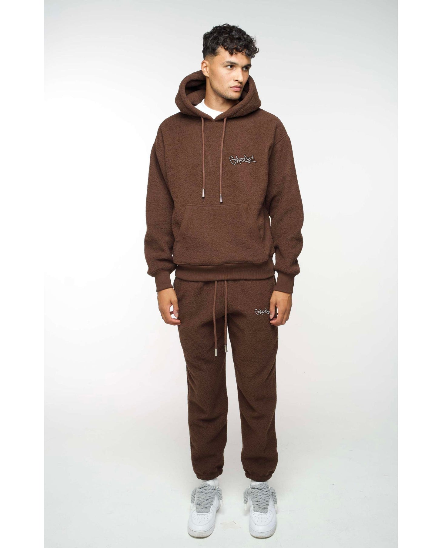 Pantalón Jogger Polar Oversize Marrón 500 GSM – Cartelu