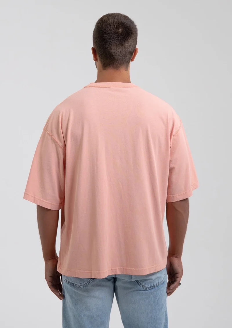 CAMISETA  COLOR MELOCOTÓN OVERSIZE